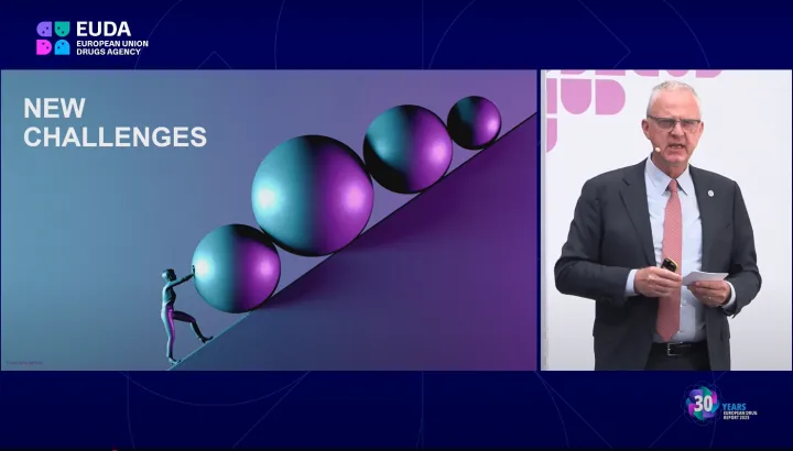 Thumbnail of the presentation by EUDA Executive Director Alexis Goosdeel at the launch of the EDR 2025
